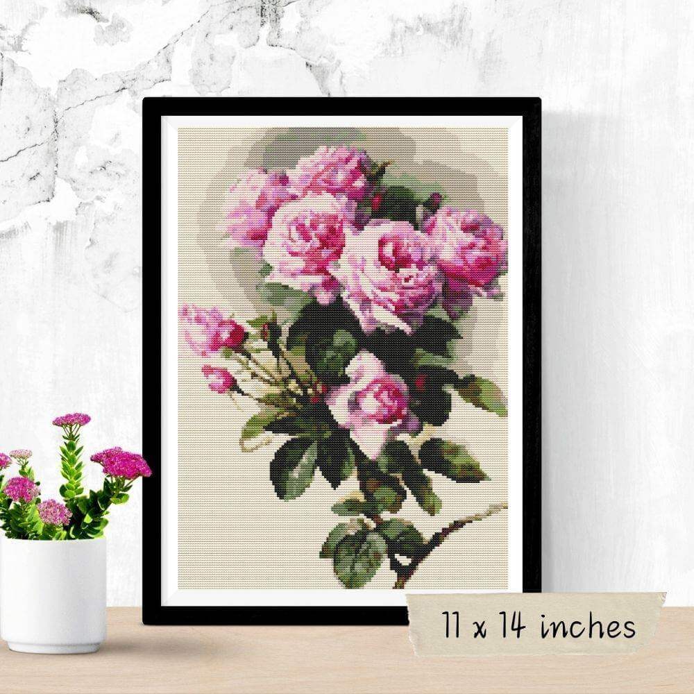 Roses and Bumblebees - Needle Fine Art