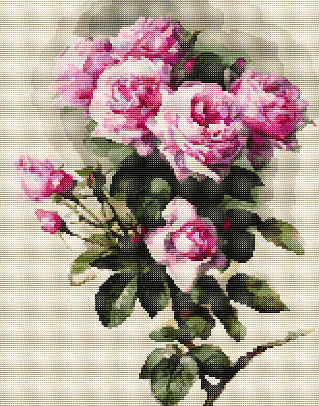 Roses and Bumblebees - Needle Fine Art