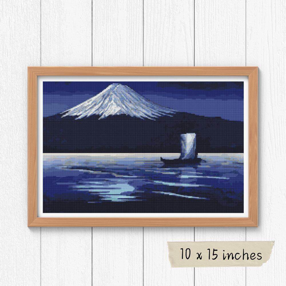 Moonlight on Mount Fuji - Needle Fine Art